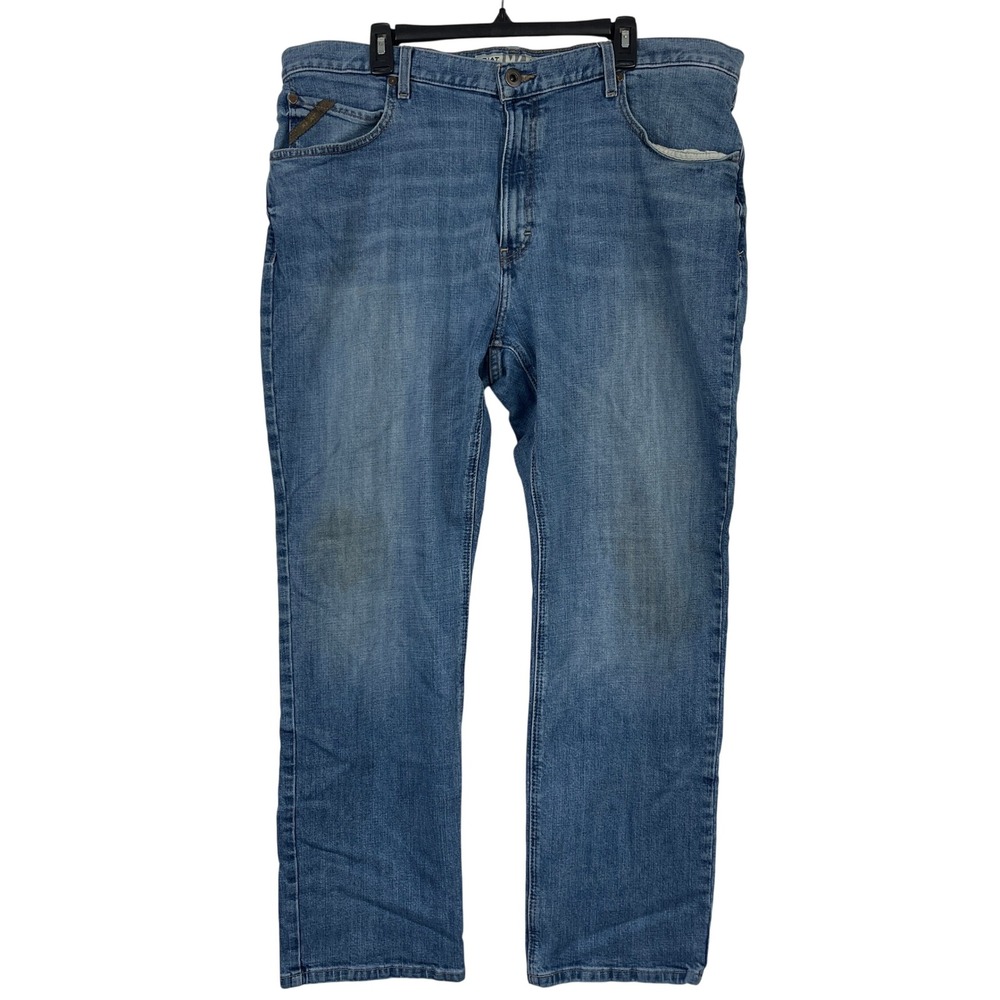 Ariat Legacy M4 Relaxed Straight Leg Jeans 40x32 Cotton Stretch Denim Distressed